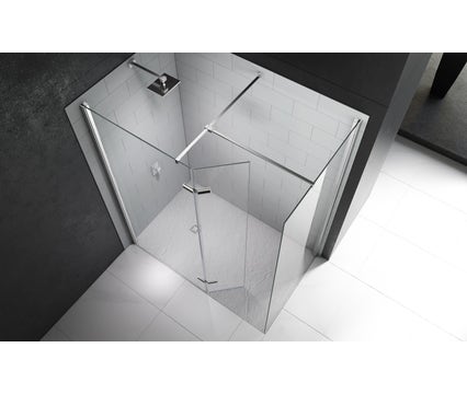8 Series Wetroom With Hinged Swivel Panel