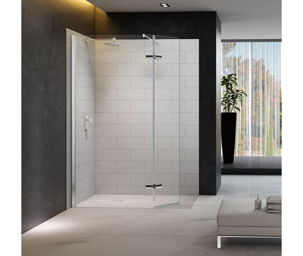 8 Series Hinged Wetroom with Swivel Panel