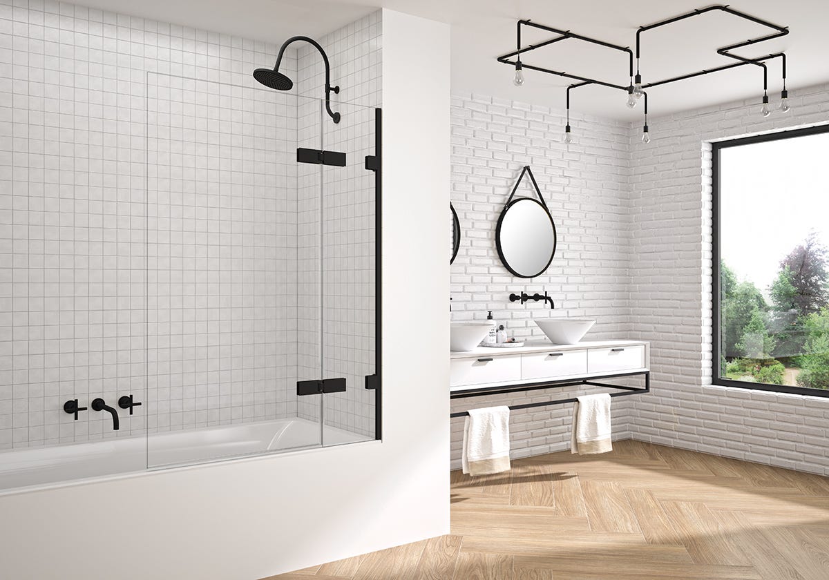 Bathtub shop glass panel