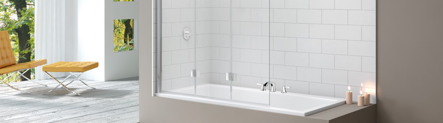 MB9 3 Panel Folding Bath Screen